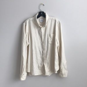 Steven Alan Cream Casual Button Down Shirt